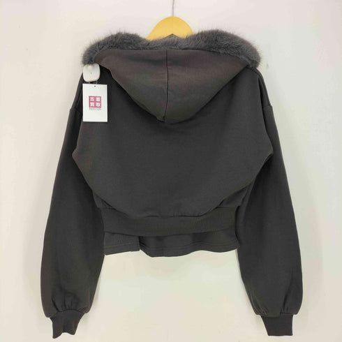 グレイル GRL ファーフードジップパーカー×ミニスカートセットアップ レディース M