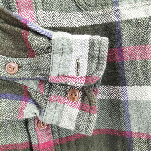 ポロバイラルフローレン Polo by RALPH LAUREN 80s ヘリンボーンチェックシャツ メンズ 160