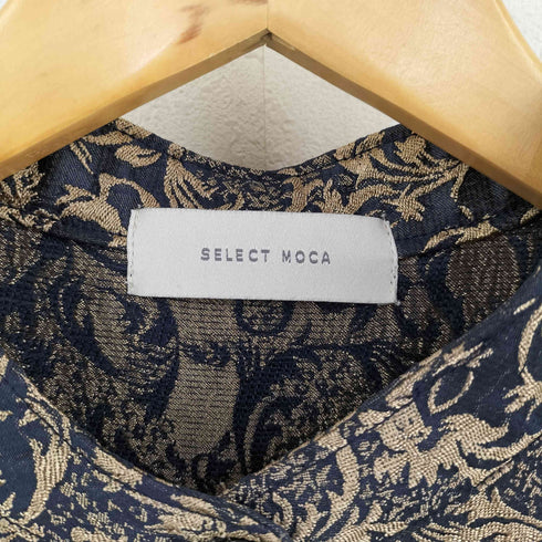 セレクトモカ SELECT MOCA アラベスクバンドカラーシャツ レディース FREE