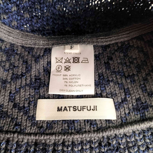 マツフジ MATSUFUJI Jacquard Knit Hat メンズ FREE