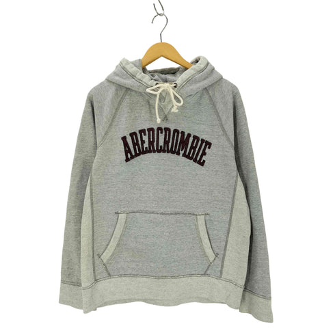 アバクロンビーアンドフィッチ Abercrombie & Fitch アーチロゴ ヘビーオンスプルオーバーパーカー 裏地サーマル メンズ JPN:M