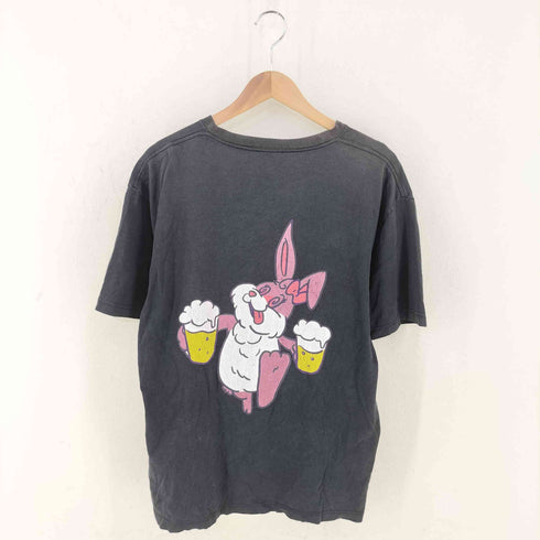 クラブサケノミタイ CLUB SAKENOMITAI Drunk Rabbit クルーネックTシャツ メンズ import:XL