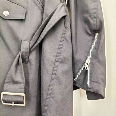 ブラックコムデギャルソン BLACK COMME des GARCONS AD2015 16SS 捻れ ライダース デザイン ウール コート メンズ JPN:S