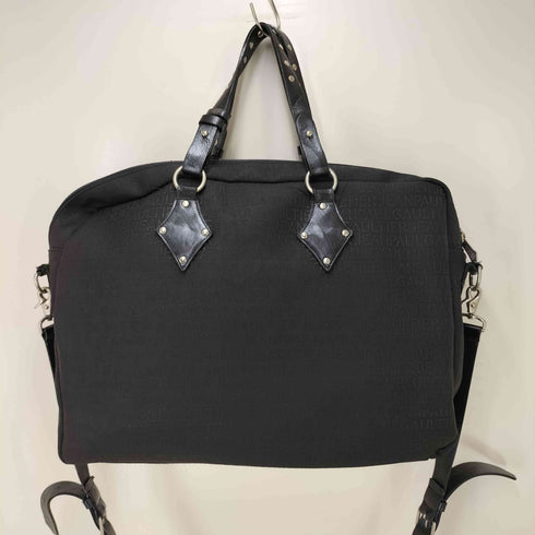 ジャンポールゴルチエ Jean Paul GAULTIER スタッズ 2WAY ベルト ジャガード ハンド バッグ ブリーフ メンズ