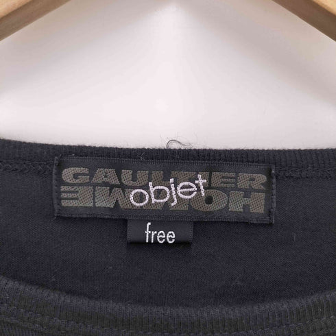 ゴルチエオムオブジェ GAULTIER HOMME objet プリント 刺繍 コンビ プリント S/S カットソー メンズ FREE