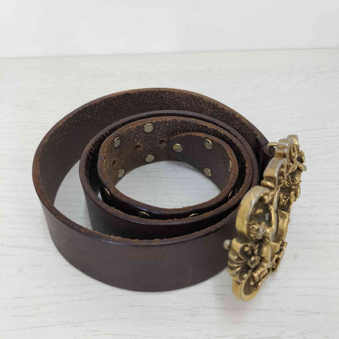 ドルチェアンドガッバーナ DOLCE&GABBANA エンジェルバックル スタッズ レザー ベルト メンズ