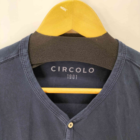 チルコロ1901 circolo 1901 半袖ヘンリーネックシャツ メンズ XL