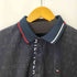 トミーヒルフィガー TOMMY HILFIGER ロゴ刺繍 総柄メッシュポロシャツ メンズ LL