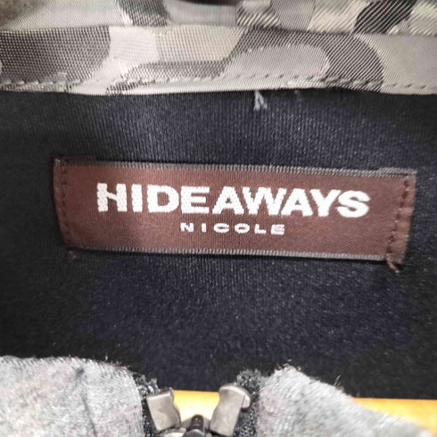 ハイダウェイニコル HIDEAWAYS NICOLE ブロッキングフルジップパーカ メンズ 50