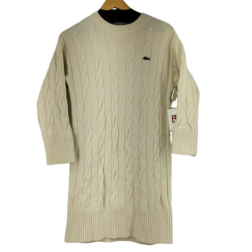ラコステ LACOSTE ビッグケーブルニットドレス レディース JPN:34
