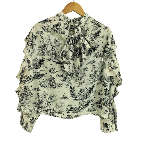 チーク cheek 23SS ボウタイフリルブラウス レディース JPN:M