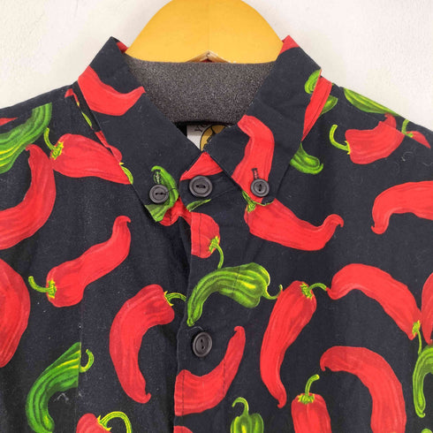 YO WEAR USA製 総柄 S/S コットンシャツ メンズ JPN:XL