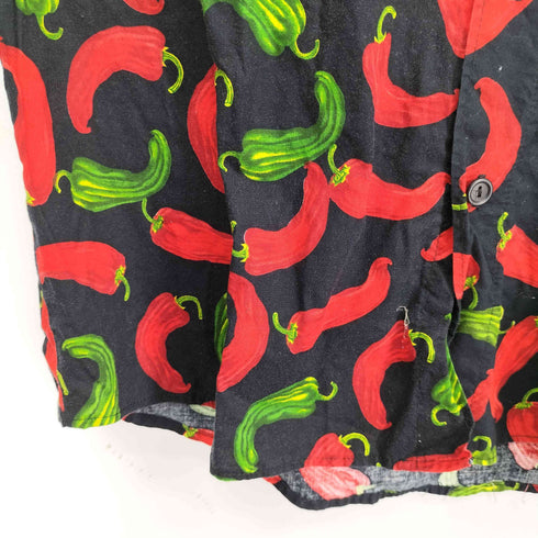 YO WEAR USA製 総柄 S/S コットンシャツ メンズ JPN:XL