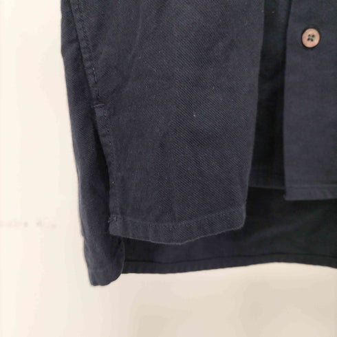フレッドペリー FRED PERRY フロントロゴ刺繍 バイカラー L/S 開襟シャツ メンズ import:S