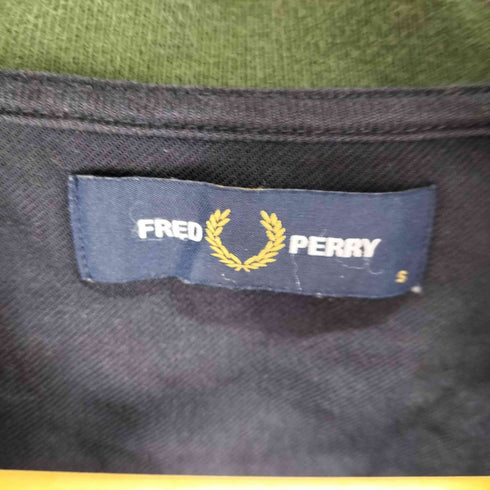フレッドペリー FRED PERRY フロントロゴ刺繍 バイカラー L/S 開襟シャツ メンズ import:S