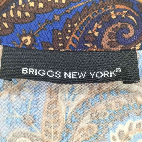 BRIGGS NEW YORK ペイズリー柄開襟ジャケット レディース 2X