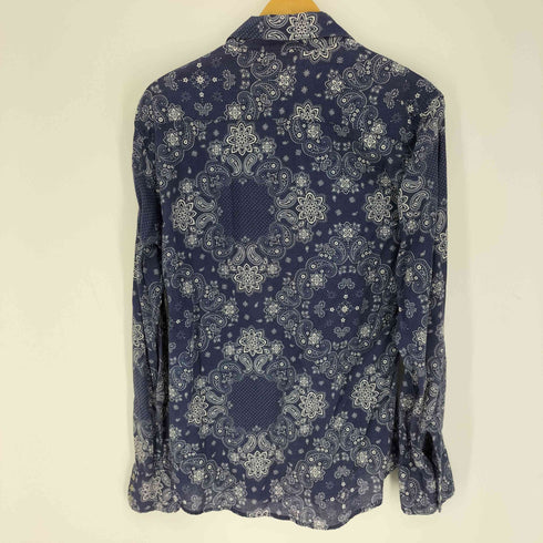 ニードルズ Needles ペイズリー 総柄 襟芯 スナップボタン L/S シャツ メンズ JPN:M