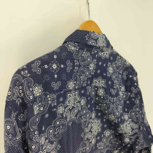 ニードルズ Needles ペイズリー 総柄 襟芯 スナップボタン L/S シャツ メンズ JPN:M