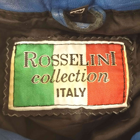 ROSSELINI COLLECTION ITALY レザーフーディージャケット メンズ JPN:L