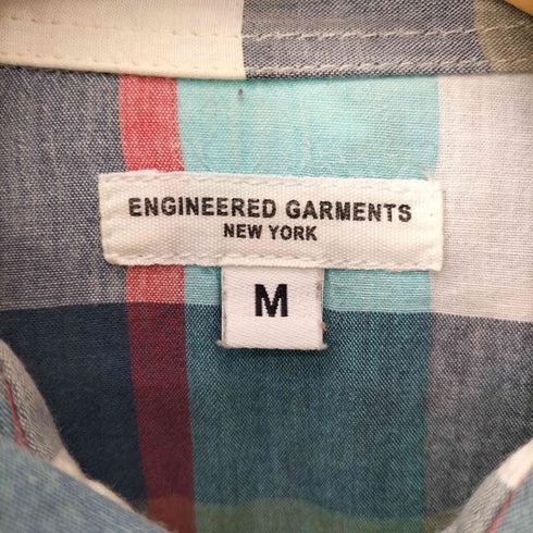 エンジニアードガーメンツ Engineered Garments USA製 マドラスチェック スナップボタン S/S ウエスタン シャツ メンズ import:M