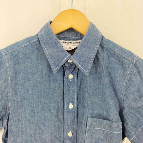ジュンヤワタナベコムデギャルソンデニム JUNYA WATANABE COMME des GARCONS DENIM 12SS シャンブレー 半袖シャツ レディース JPN:XS