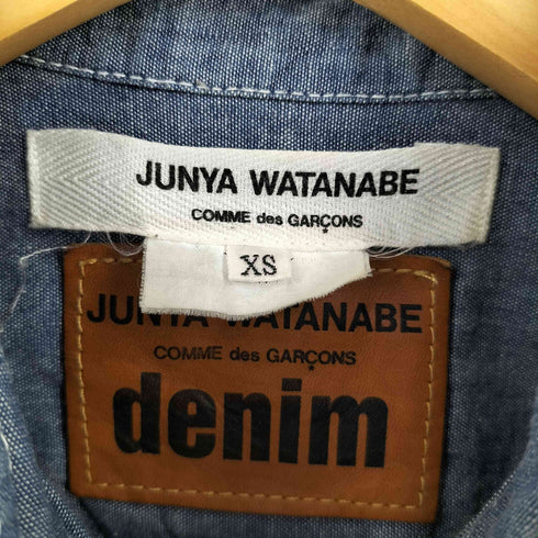 ジュンヤワタナベコムデギャルソンデニム JUNYA WATANABE COMME des GARCONS DENIM 12SS シャンブレー 半袖シャツ レディース JPN:XS