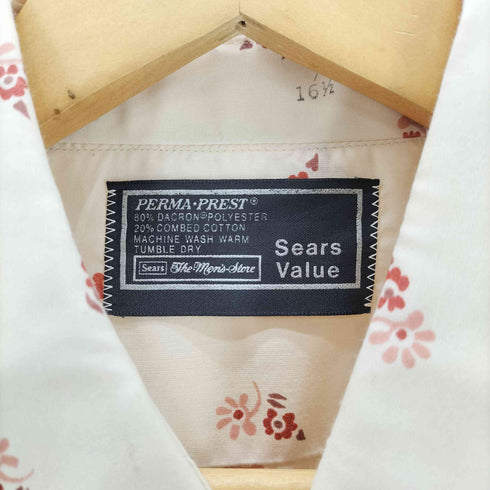 シアーズ Sears 80S 総柄 花柄 ドレスシャツ メンズ