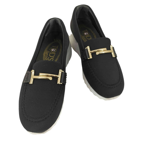 TODS Textile loafers ダブルT レディース 35