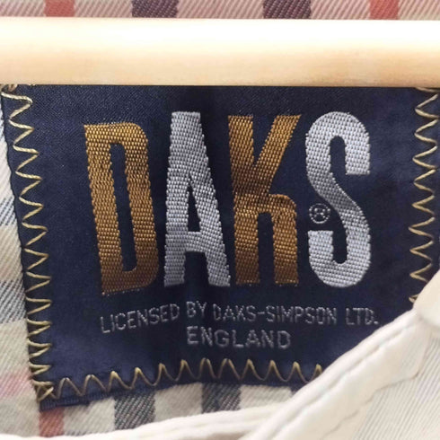 ダックス DAKS 裏地チェック ステンカラーコート メンズ