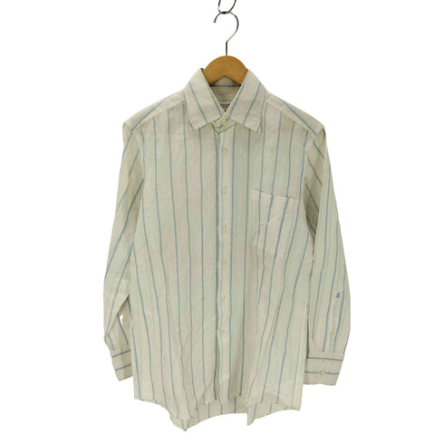 ランバンコレクション LANVIN COLLECTION コットンリネンストライプシャツ メンズ JPN:48