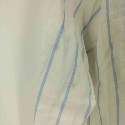 ランバンコレクション LANVIN COLLECTION コットンリネンストライプシャツ メンズ JPN:48
