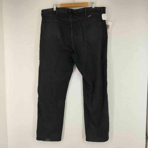 ラスラー RUSTLER ブラックデニムパンツ メンズ 42X30