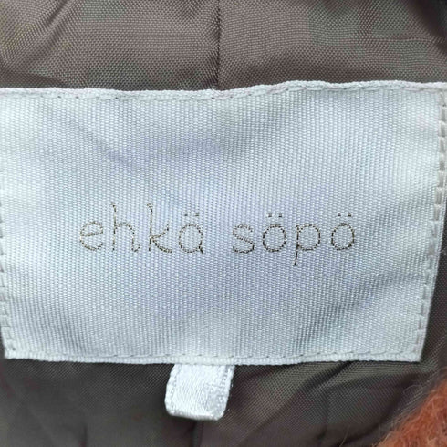 エヘカソポ EHKA SOPO ウールロングチェックコート レディース JPN:M