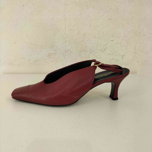 マメクロゴウチ Mame Kurogouchi 22SS Curved Line Sling Back Heels レディース 24 1/2