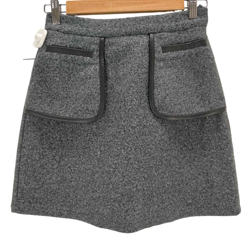 MIRO AMURETTE piping wool mini skirt レディース