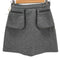 MIRO AMURETTE piping wool mini skirt レディース