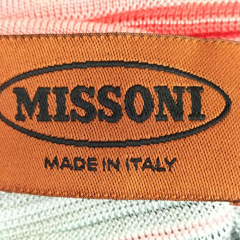 ミッソーニ MISSONI イタリア製 コットンレーヨン Vネック ブラウス レディース 42