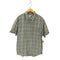 90S LOOTS 73 チェック柄 旨ロゴ刺しゅう 半袖シャツ メンズ JPN:XL