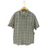 90S LOOTS 73 チェック柄 旨ロゴ刺しゅう 半袖シャツ メンズ JPN:XL