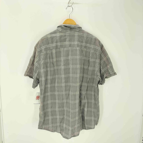 90S LOOTS 73 チェック柄 旨ロゴ刺しゅう 半袖シャツ メンズ JPN:XL