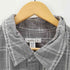 90S LOOTS 73 チェック柄 旨ロゴ刺しゅう 半袖シャツ メンズ JPN:XL