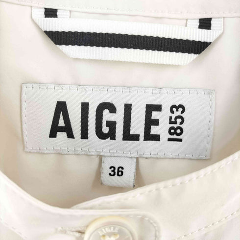 エーグル AIGLE UVカット 吸水速乾 SOLOTEX 7分袖 バンドカラーシャツ RP レディース JPN:36