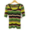 ミッソーニ MISSONI イタリア製 シルク混 ショートスリーブ リブニット レディース 44