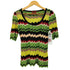 ミッソーニ MISSONI イタリア製 シルク混 ショートスリーブ リブニット レディース 44
