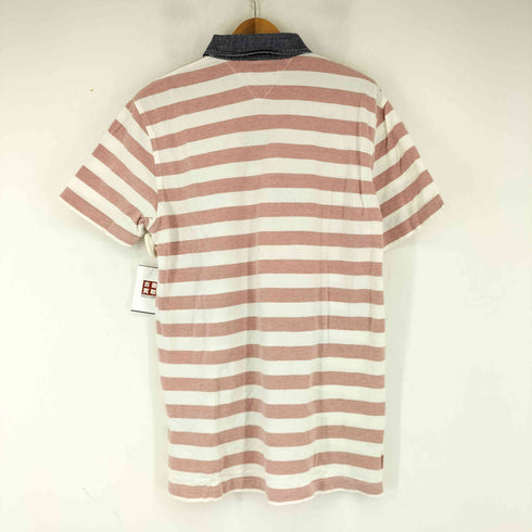 トミーヒルフィガー TOMMY HILFIGER CUSTOM FIT ボーダーポロシャツ メンズ JPN:L