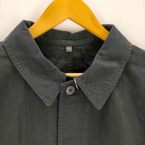 ムジルシリョウヒン 無印良品 木の実から作ったカポック混 ヘリンボーンカバーオール メンズ JPN:XL