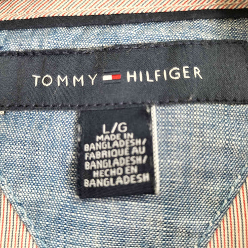 トミーヒルフィガー TOMMY HILFIGER CUSTOM FIT ウエスタン L/S シャツ メンズ JPN:L