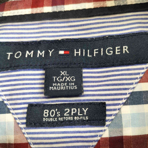 トミーヒルフィガー TOMMY HILFIGER 80s 2PLY チェック L/S シャツ メンズ JPN:XL