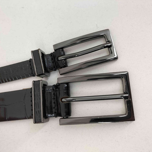 マックスマーラ MAX MARA クロコ型押し ダブルベルト レディース
