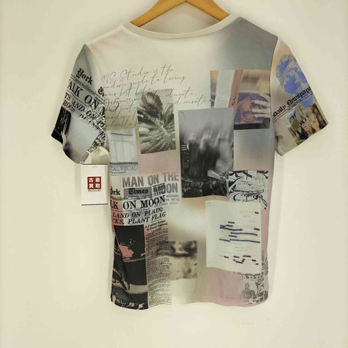 メゾンスペシャル MAISON SPECIAL 23SS モナリザ アート コラージュ シアー トップス レディース FREE